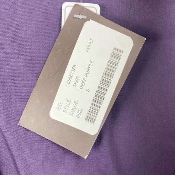 Harriton Unisex Scrub Top Deep Purple Size S Custom Print Union Strong 0170 - Picture 3 of 7